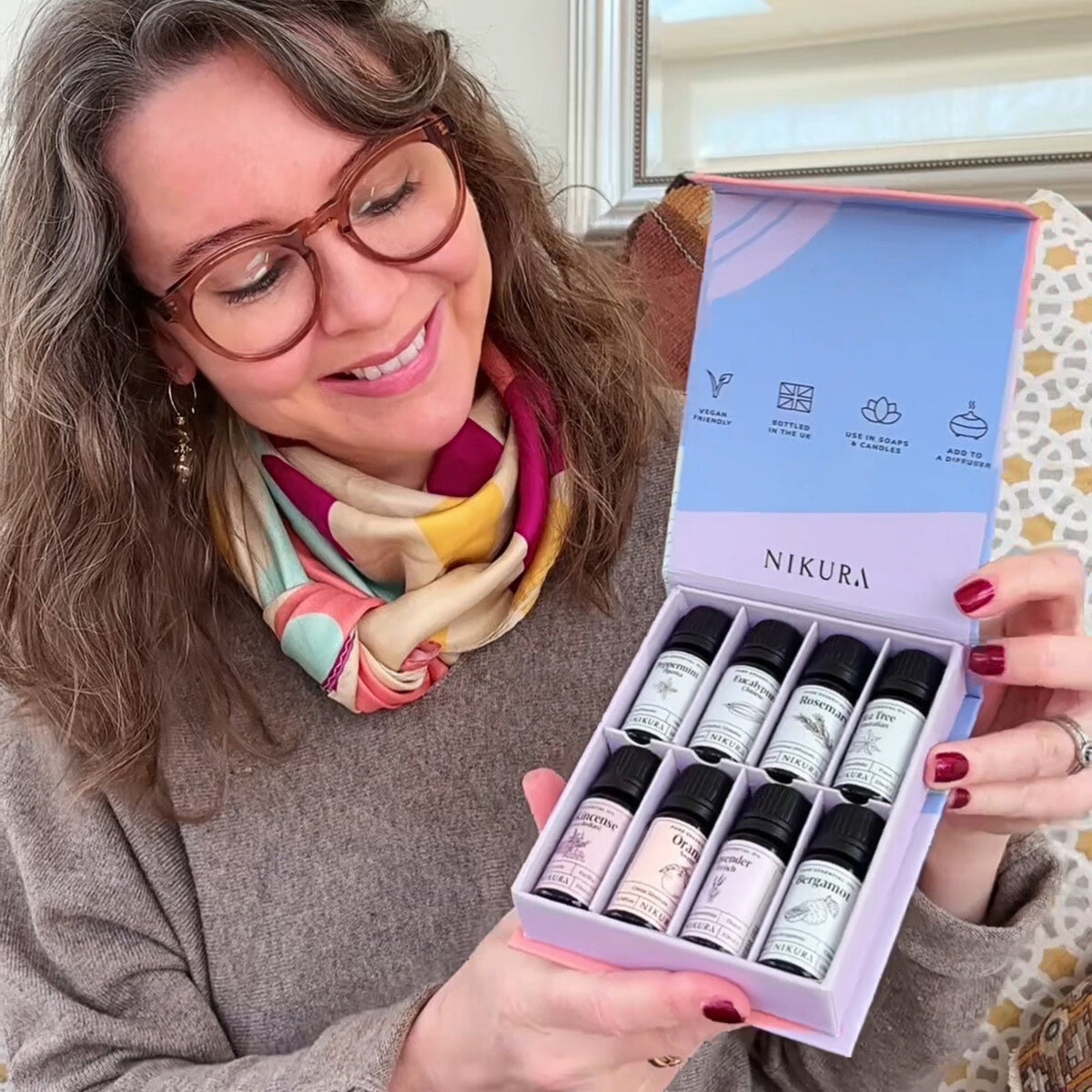 Luxury Essential Oil Gift Set | 8 x 10ml | Nikura