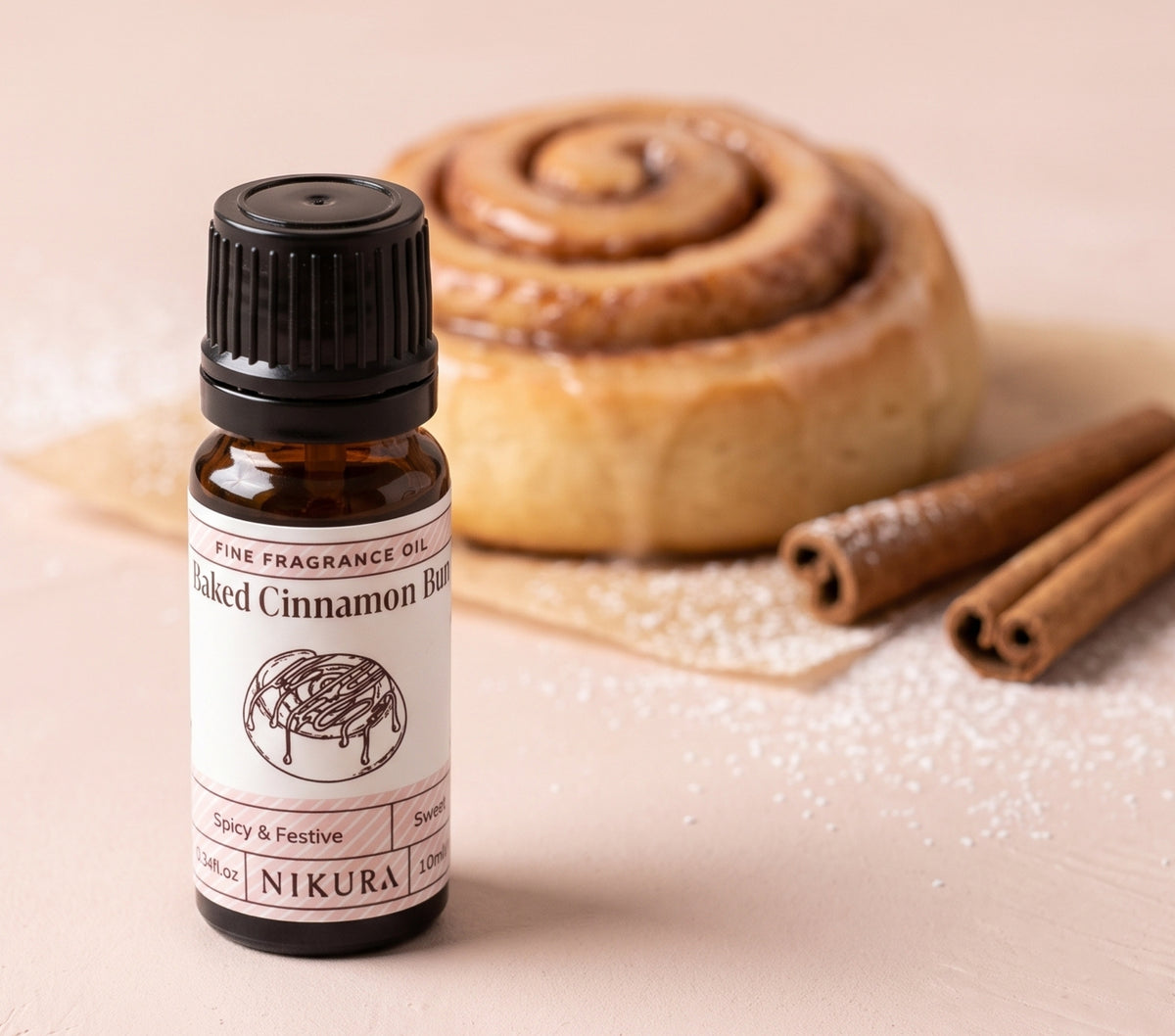 Baked Cinnamon Bun Fragrance Oil | Nikura