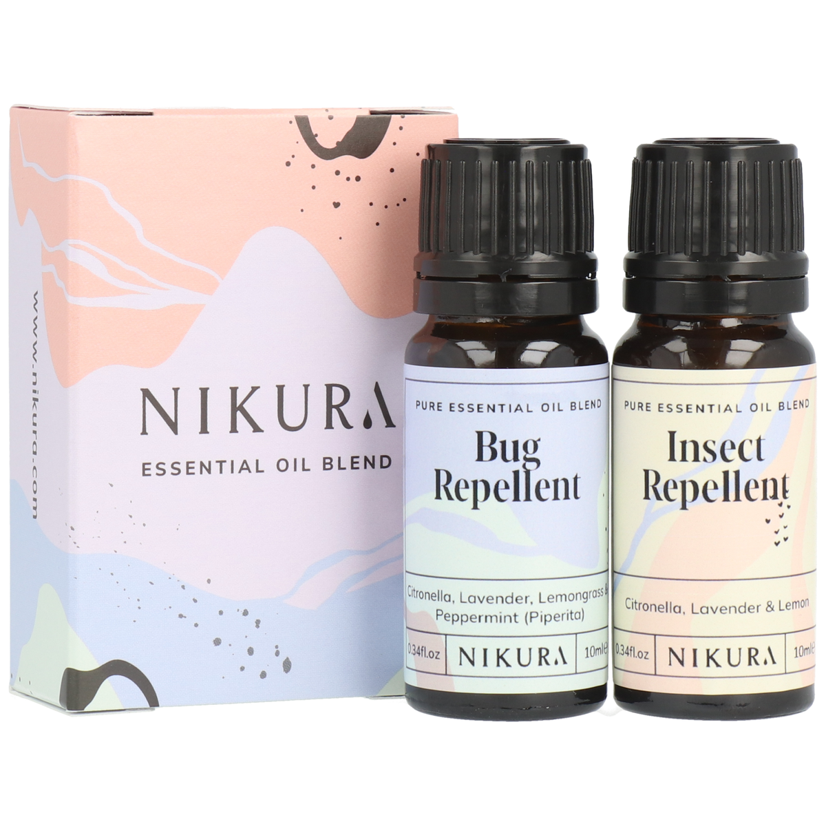 Insect Repellent Essential Oil Blend Combo 2 x 10ml Nikura