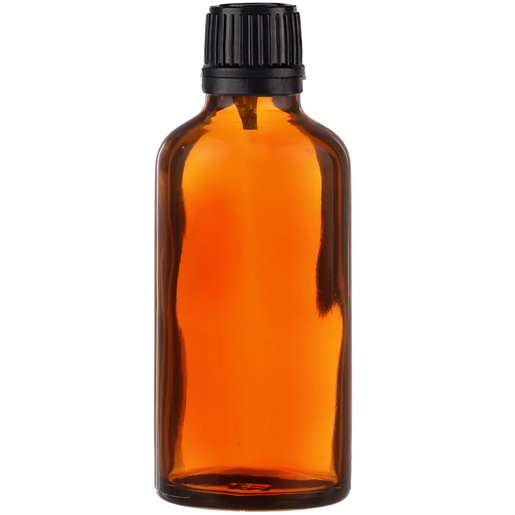 Amber Glass Dropper Bottle With Cap 50ml (Empty) for Aromatherapy