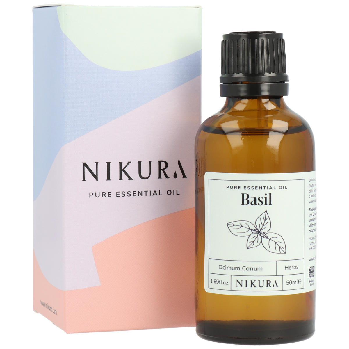 Basil Essential Oil 100 Pure Basil Linalool Oil Nikura