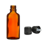Amber Glass Dropper Bottle With Cap 50ml (Empty) for Aromatherapy