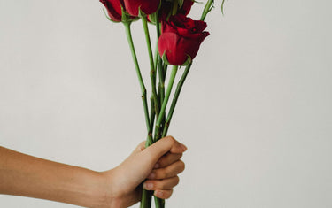 Handful of red roses