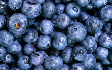 A pile of Blueberries.