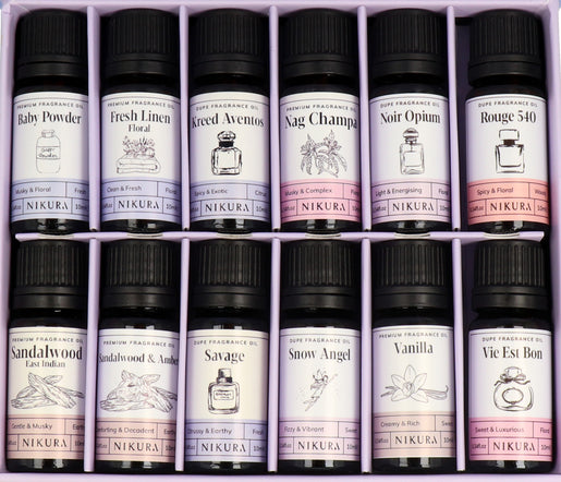 12 x 10ml | Luxury Fragrance Oil Gift Set