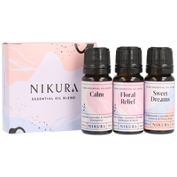 3 x 10ml | De-Stress | Anti-Anxiety, Floral Relief & Sweet Dreams Essential Oil Blends Set
