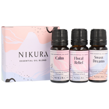 3 x 10ml | De-Stress | Anti-Anxiety, Floral Relief & Sweet Dreams Essential Oil Blends Set