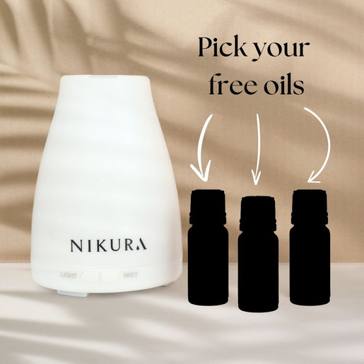 Aroma Oil Diffuser & 3 Free Oils