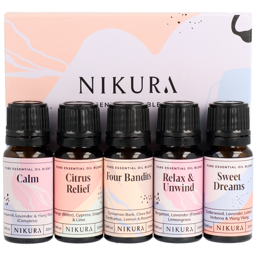 5 x 10ml | Blends Best Sellers Essential Oil Blends Gift Set