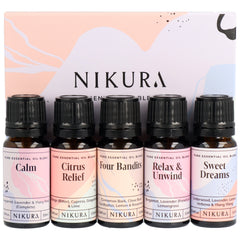 5 x 10ml | Blends Best Sellers Essential Oil Blends Gift Set