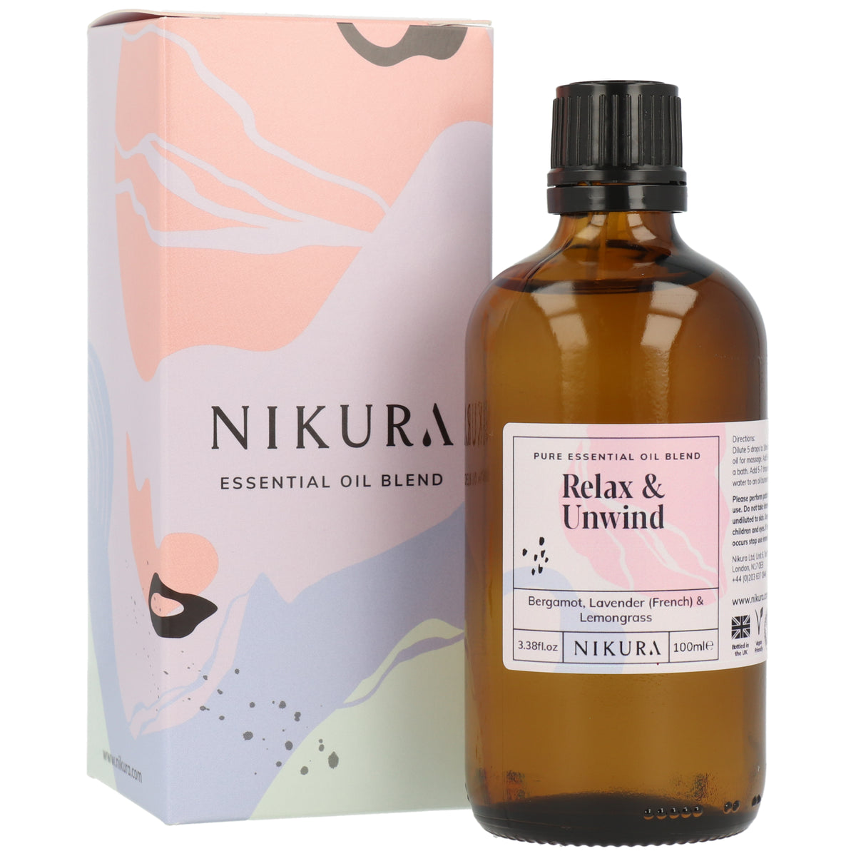 Relax and Unwind Essential Oil Blend | Pure & Natural | Nikura