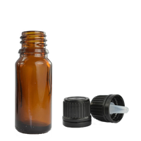 Amber Glass Dropper Bottle With Cap 10ml (Empty) for Aromatherapy