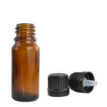 Amber Glass Dropper Bottle With Cap 10ml (Empty) for Aromatherapy