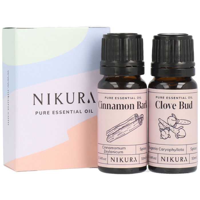 2 x 10ml Cinnamon & Clove Bud Essential Oil Combo