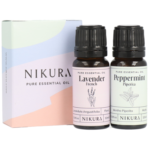 2 x 10ml | Lavender (French) & Peppermint (Piperita) Essential Oil Starter Kit