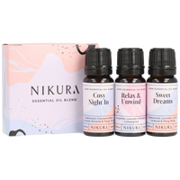 3 x 10ml | Sleep | Cosy Night In, Relax & Unwind & Sweet Dreams Essential Oil Blends Set