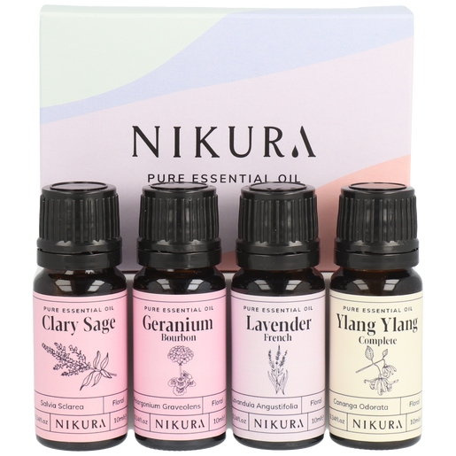 4 x 10ml Floral Essential Oil Gift Set