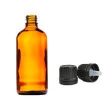 Amber Glass Dropper Bottle With Cap 100ml (Empty) for Aromatherapy