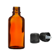Amber Glass Dropper Bottle With Cap 50ml (Empty) for Aromatherapy