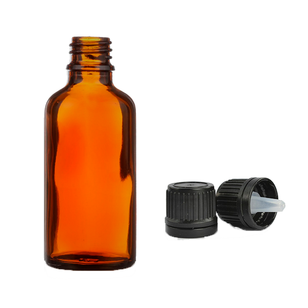 Amber Glass Dropper Bottle Cap Aromatherapy