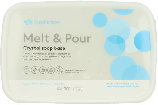 Clear Transparent Melt & Pour Soap Base | SLS Free | 1kg